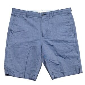 JOS A BANK 1905 Mens Blue Textured Casual Shorts Size 34W Tailored Fit 10"